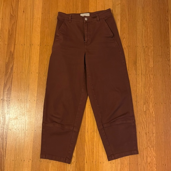 EVERLANE the utility barrel pant in rosewood size 4 - Picture 5 of 5